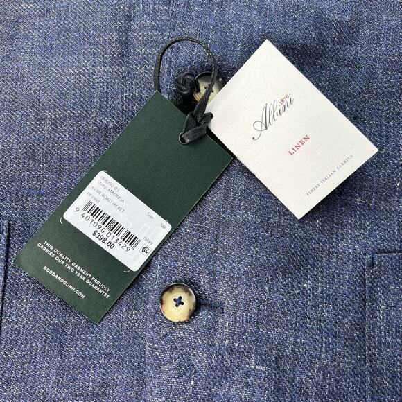 New Men’s Rodd & Gunn Cove Road Linen Blend Blazer Size S - Picture 3 of 12